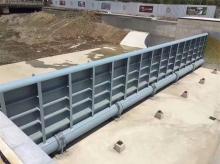 Bottom shaft steel dam